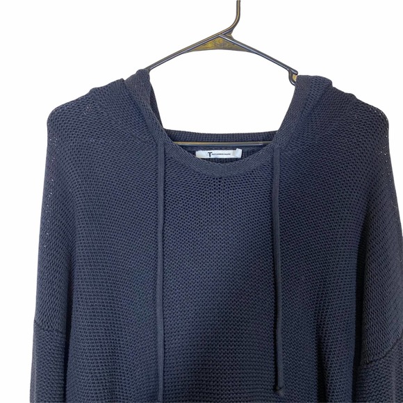T Alexander Wang Black Knit Sweater with Hood sz Medium - Picture 2 of 7